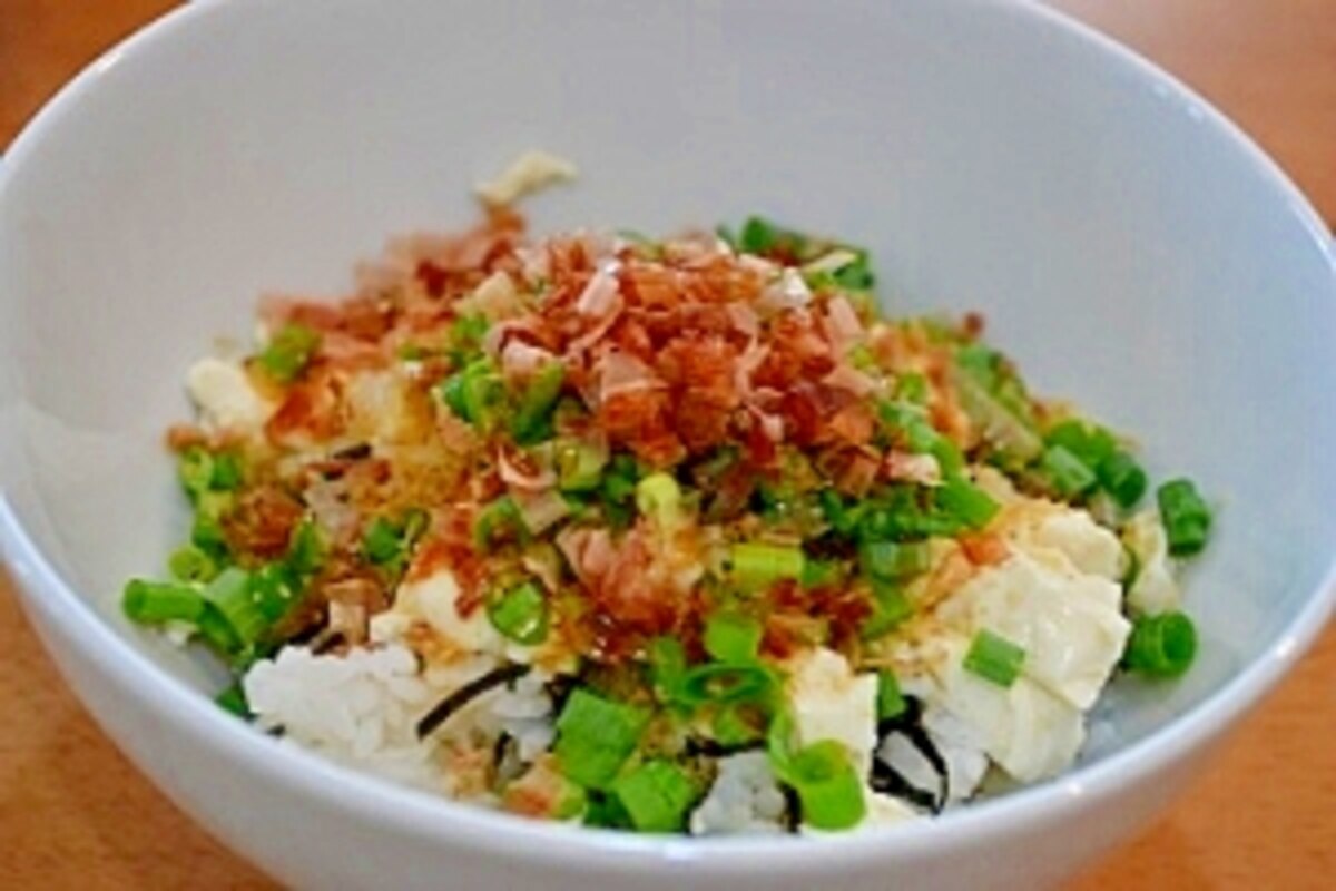 ヘルシー 簡単でおいしい お豆腐丼 レシピ 作り方 By しだじぃ 楽天レシピ ヘルシー 簡単でおいしい お豆腐丼 レシピ 作り方 By しだじぃ 楽天レシピ